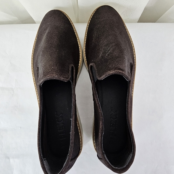 The FLEXX Women's Brown Shimmer Slip-On Sneaker Shoe Size 8 - Picture 10 of 11